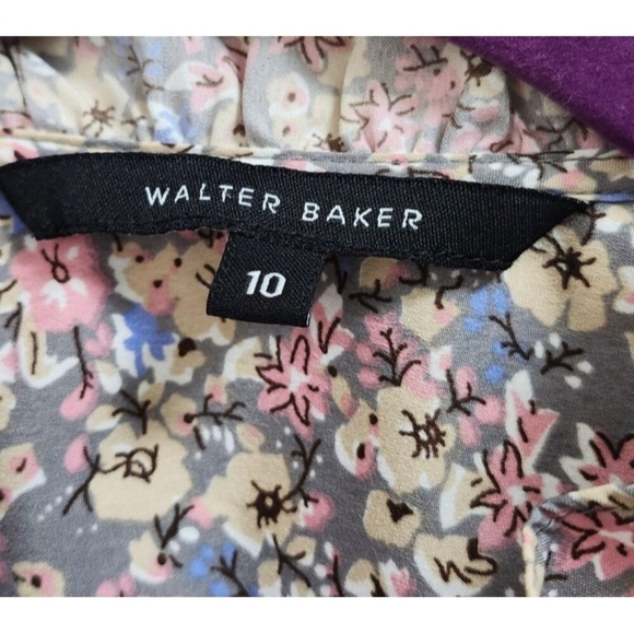 Walter Baker Women's Adriana Long Sleeve Floral Dress Boho style Size  10 - Picture 8 of 12